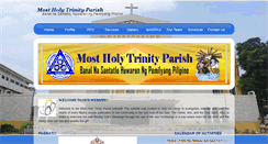 Desktop Screenshot of mostholytrinityparish.com