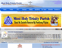 Tablet Screenshot of mostholytrinityparish.com