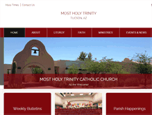 Tablet Screenshot of mostholytrinityparish.org